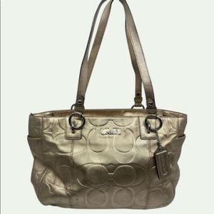 Gold Classic Coach Purse